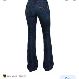 Kimes Ranch Jennifer Dark Wash Super Flare Jeans Size 6